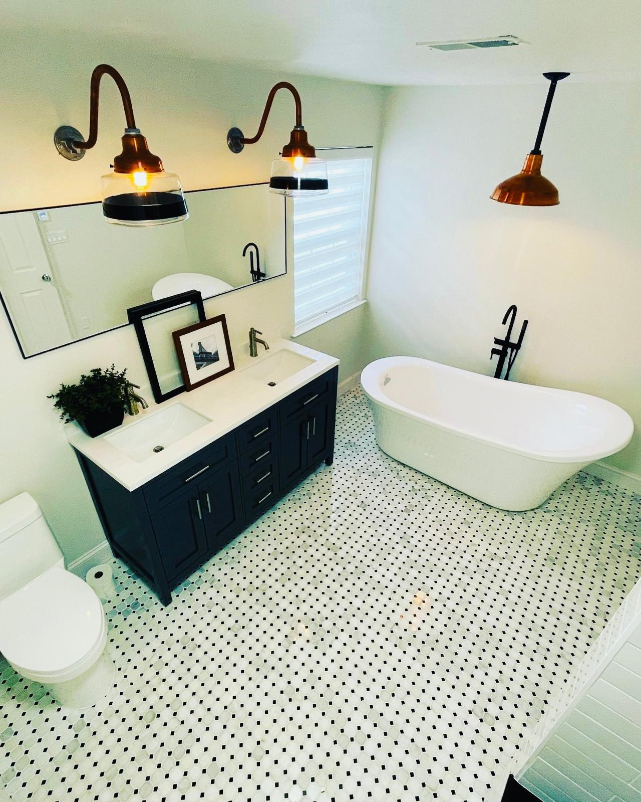 Custom bathroom renovation